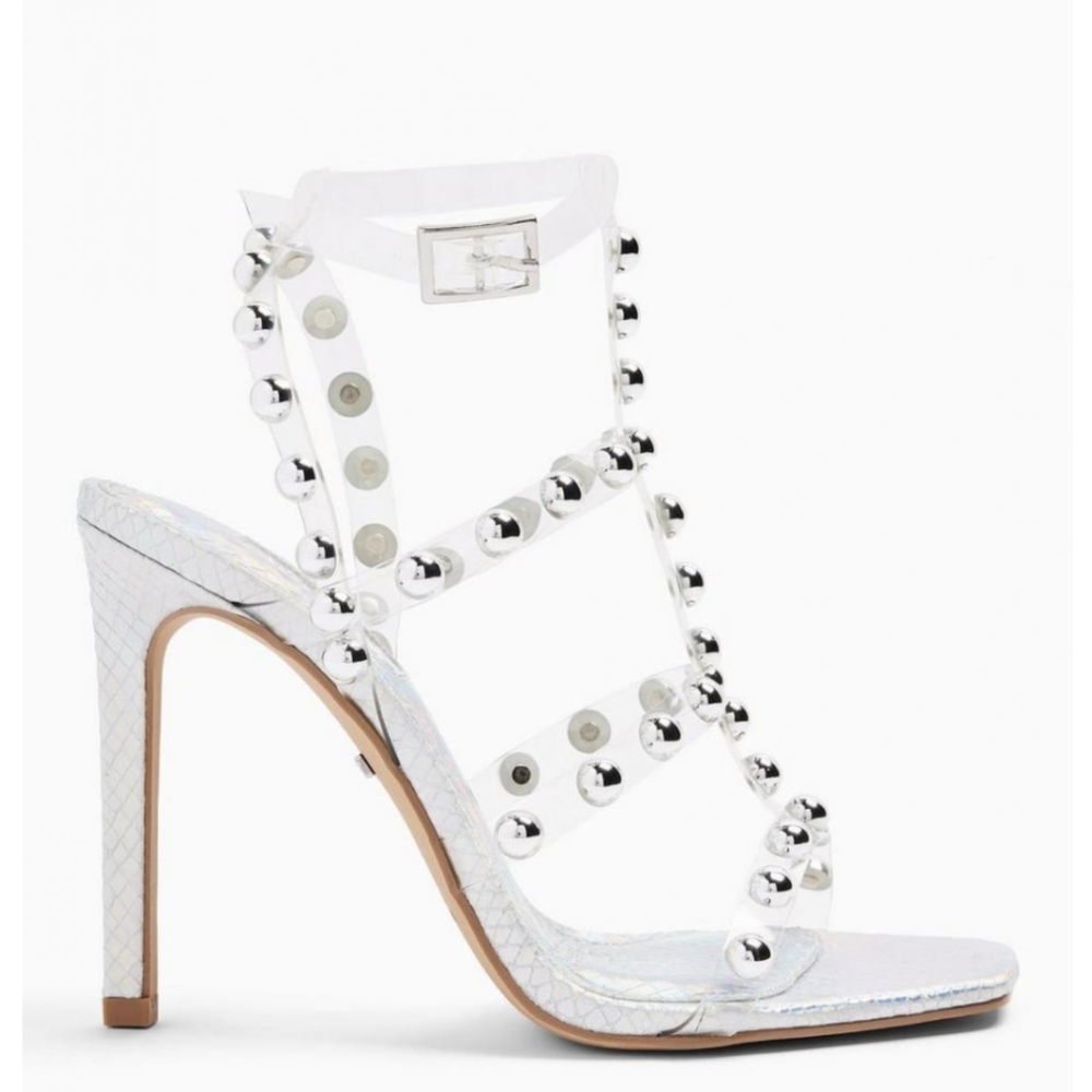 Topshop Space Stud Cage Heel